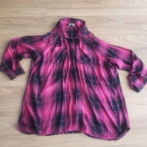 DC Jeans | Plaid button up shirt - 2X